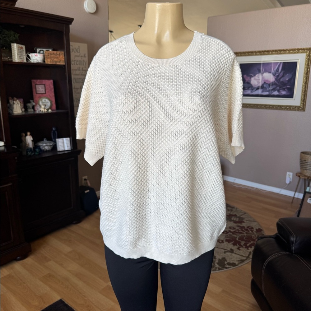 Women's Cream Sweater - Picture 6 of 10
